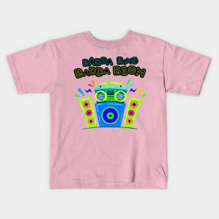 Chloe's Boombox and Speakers Kids T-Shirt